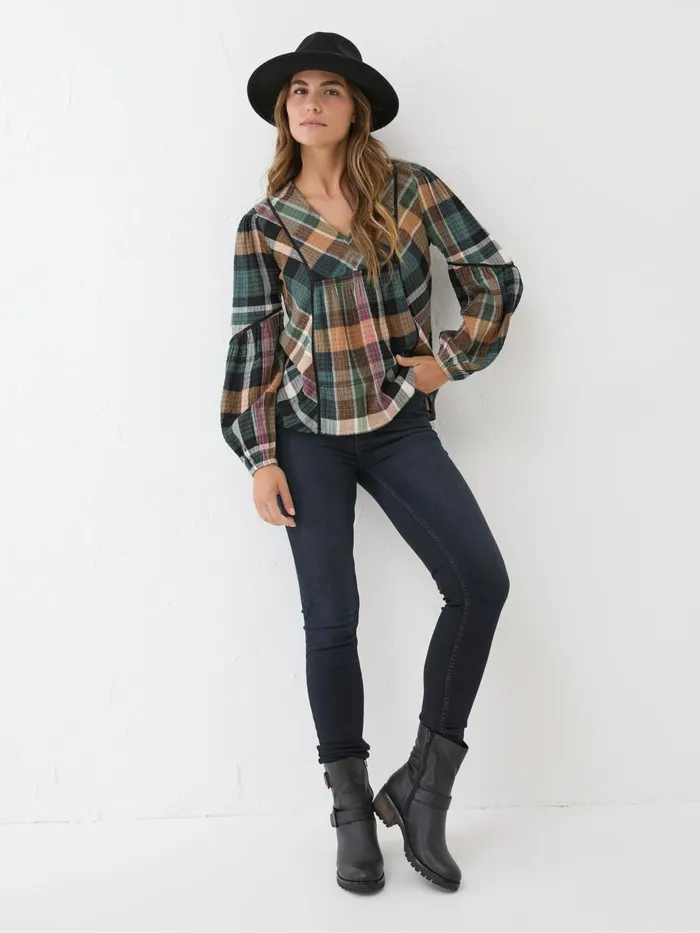 Fat Face Shirts and Blouses Multi Lara Check Blouse 8211 Women
