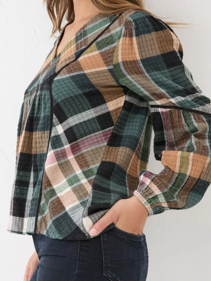 Fat Face Shirts and Blouses Multi Lara Check Blouse 8211 Women