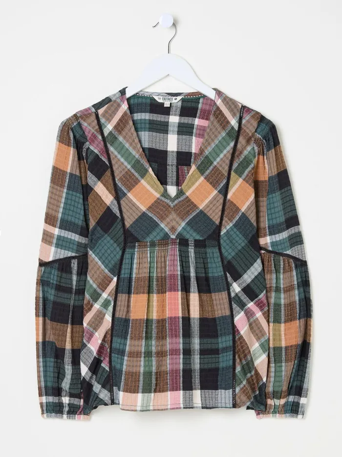 Fat Face Shirts and Blouses Multi Lara Check Blouse 8211 Women