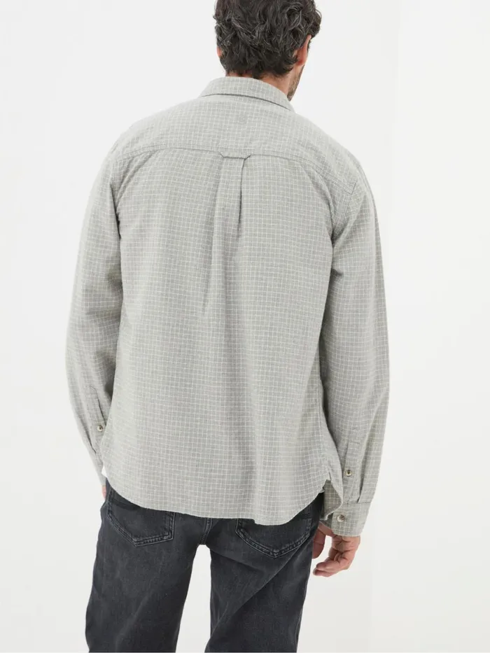 Fat Face Shirts Grey Long Sleeve Grantham Grid Check 100 Cotton Shirt 8211 Men