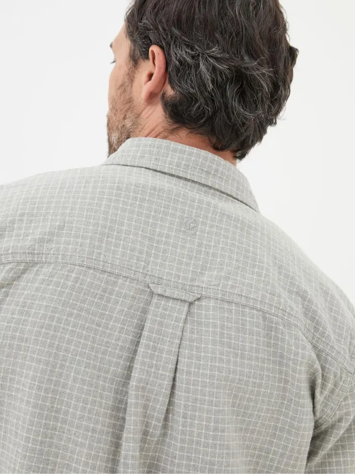 Fat Face Shirts Grey Long Sleeve Grantham Grid Check 100 Cotton Shirt 8211 Men