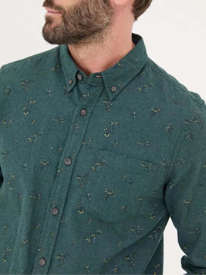 Fat Face Shirts Teal Blue Burgess Floral Print Shirt 8211 Men