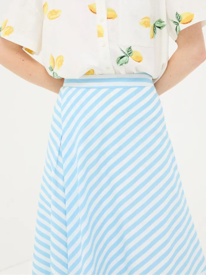 Fat Face Skirts Judes Blue Robyn Striped Midi Skirt 8211 Women