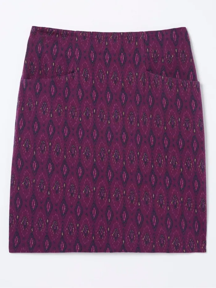 Fat Face Skirts Purple Jennie Ikat Geo Jersey Skirt 8211 Women