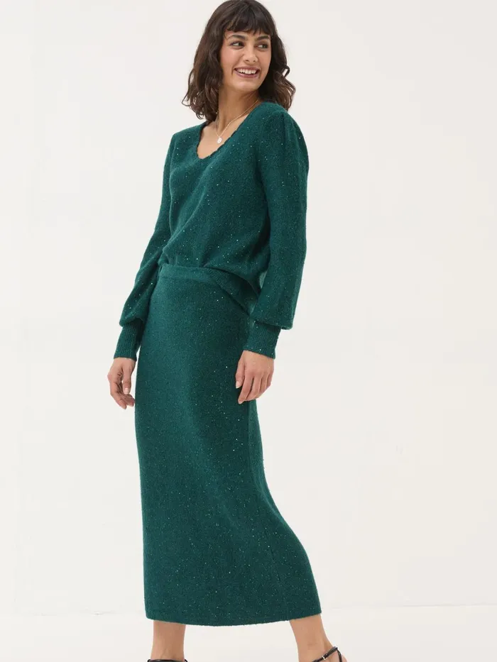 Fat Face Skirts Teal Blue Sequin Knit Skirt 8211 Women Fat Face Skirts Teal Blue Sequin Knit Skirt 8211 Women