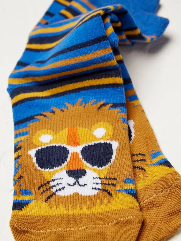 Fat Face Socks Cobalt Blue Lion Socks 8211 Kids