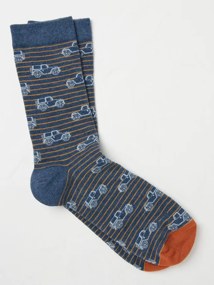 Fat Face Socks Navy Off Roader Socks 1 Pack 8211 Men