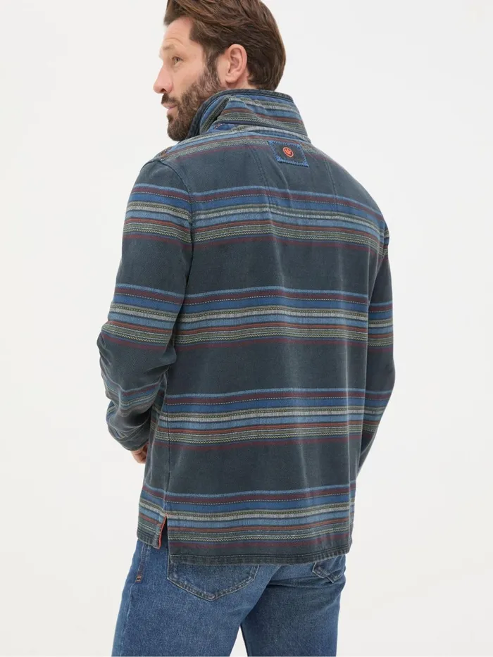 Fat Face Sweatshirts and Hoodies Airlie Blue Stripe Panel Sweatshirt 8211 Men