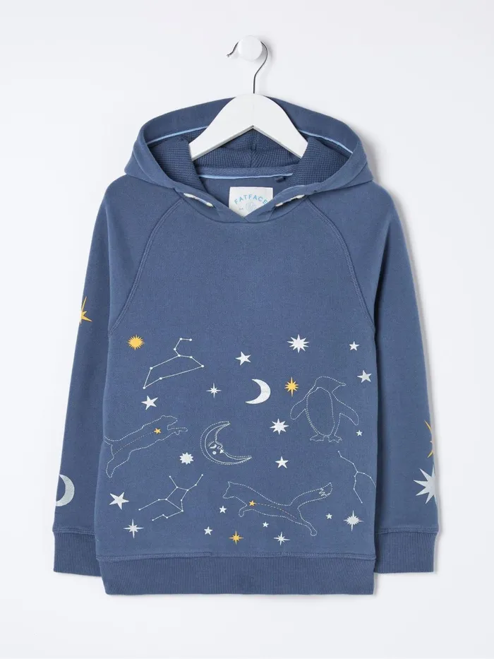 Fat Face Sweatshirts and Hoodies Blue Constellations Hoodie 8211 Kids