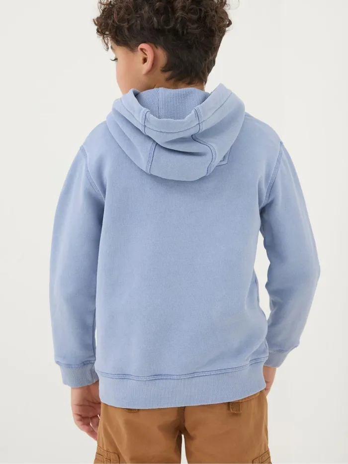 Fat Face Sweatshirts and Hoodies Blue Shark Graphic Popover Hoodie 8211 Kids