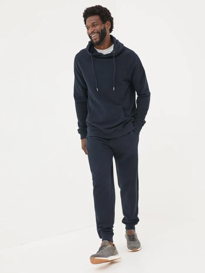 Fat Face Sweatshirts and Hoodies Navy Pique Hoodie 8211 Men Fat Face Sweatshirts and Hoodies Navy Pique Hoodie 8211 Men