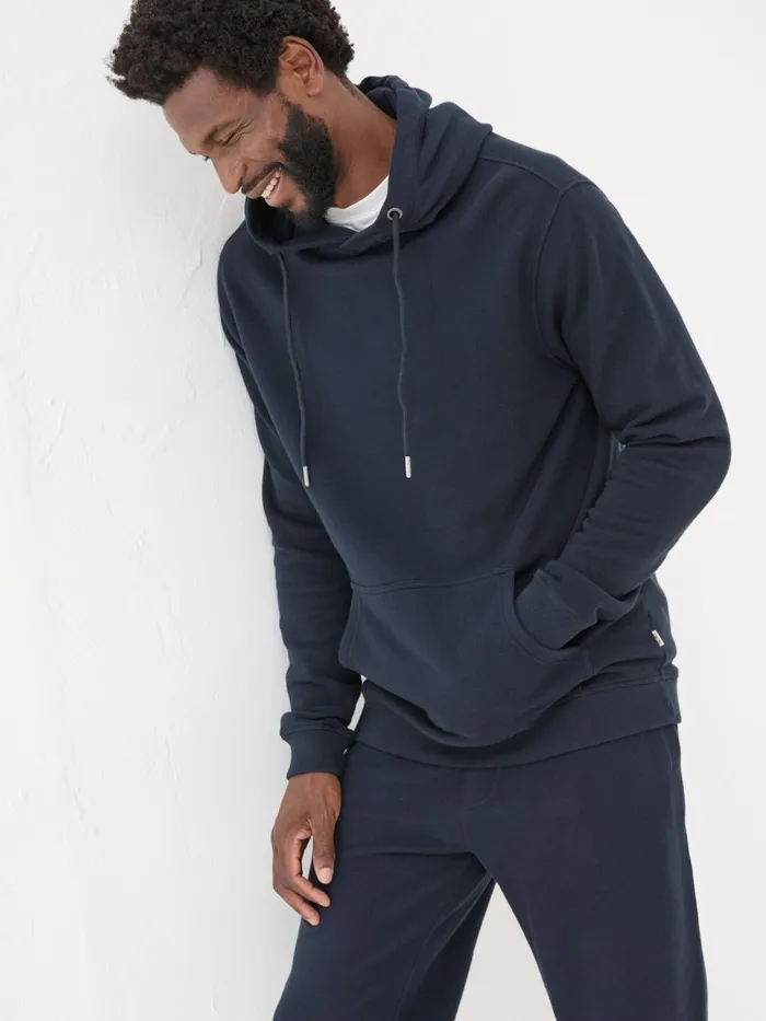 Fat Face Sweatshirts and Hoodies Navy Pique Hoodie 8211 Men Fat Face Sweatshirts and Hoodies Navy Pique Hoodie 8211 Men