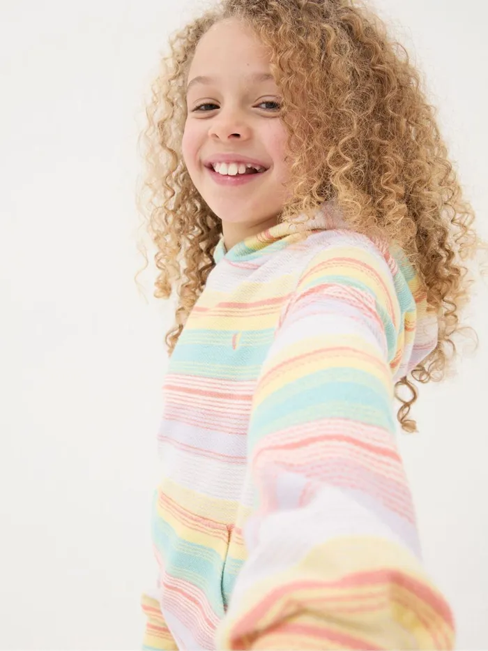Fat Face Sweatshirts and Hoodies Textured Stripe Multi Popover Hoodie 8211 Kids Fat Face Sweatshirts and Hoodies Textured Stripe Multi Popover Hoodie 8211 Kids
