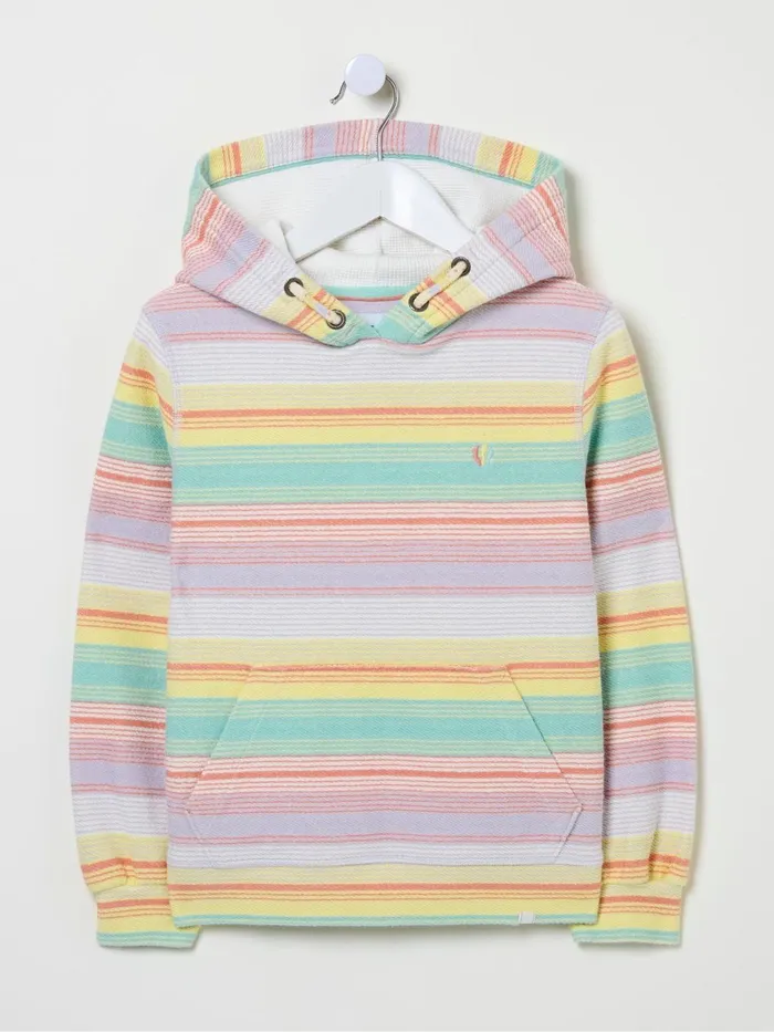 Fat Face Sweatshirts and Hoodies Textured Stripe Multi Popover Hoodie 8211 Kids Fat Face Sweatshirts and Hoodies Textured Stripe Multi Popover Hoodie 8211 Kids