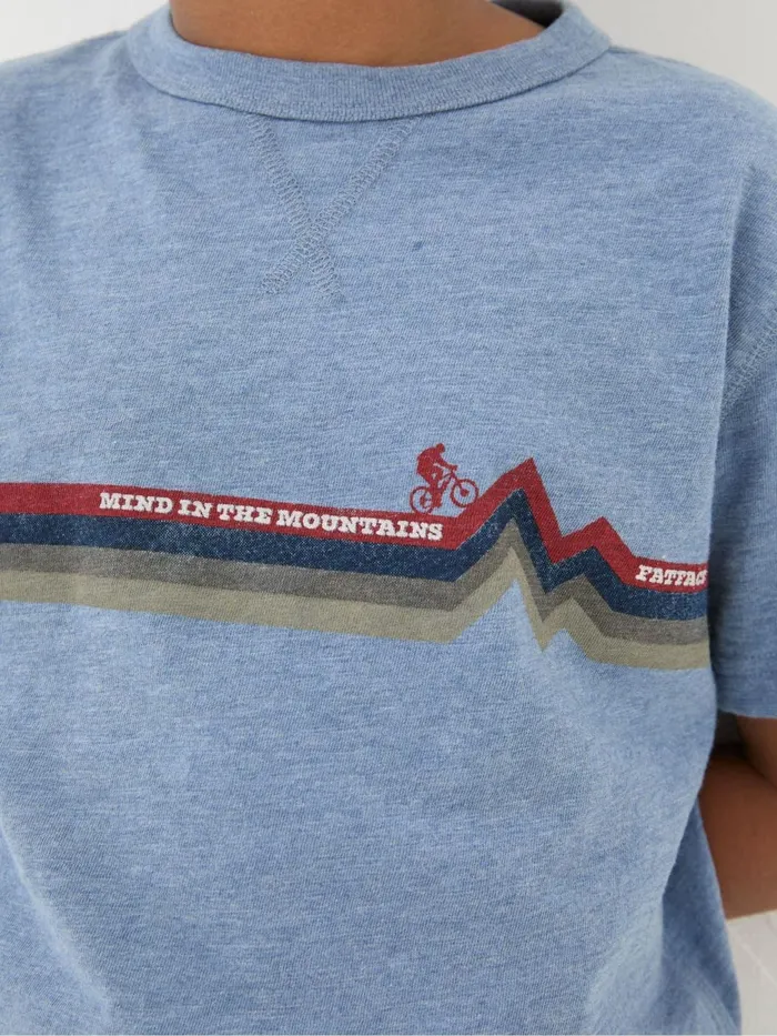 Fat Face TShirts and Polos Blue Bike Stripe TShirt 8211 Kids