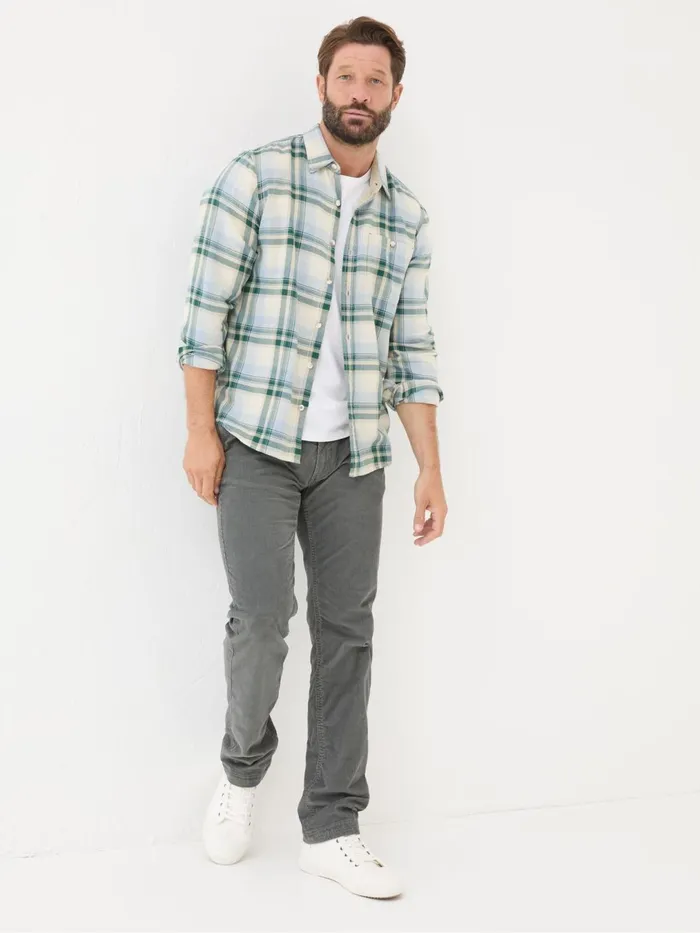 Fat Face Trousers and Chinos Grey Straight Cord Trousers 8211 Men