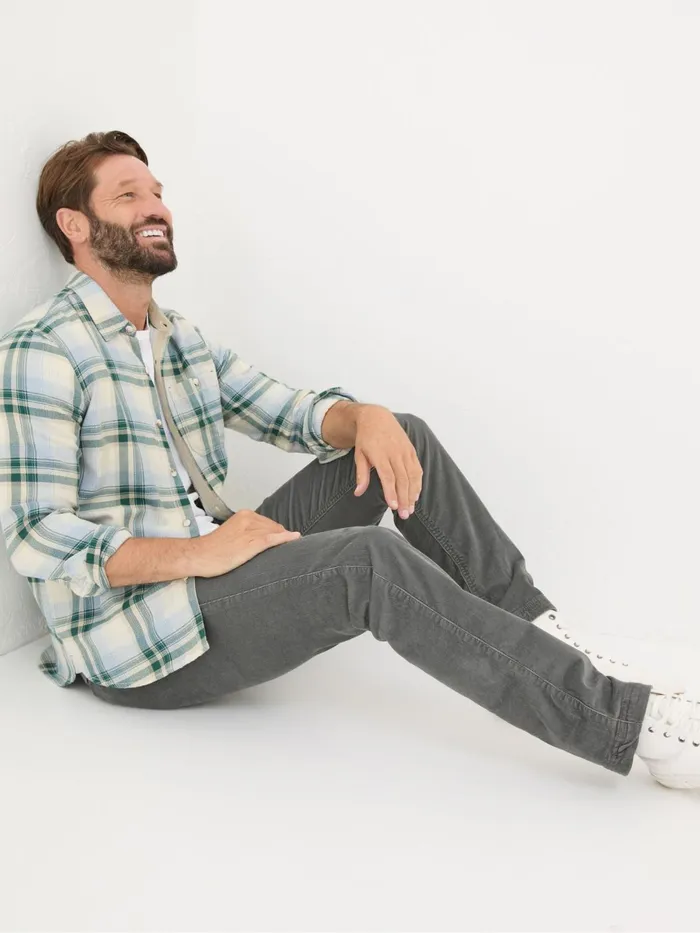 Fat Face Trousers and Chinos Grey Straight Cord Trousers 8211 Men