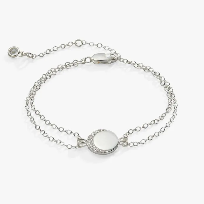 Fine Jewelry Women Alex And Ani Crescent Moon Chain Bracelet 14kt Gold Over Sterling Silver