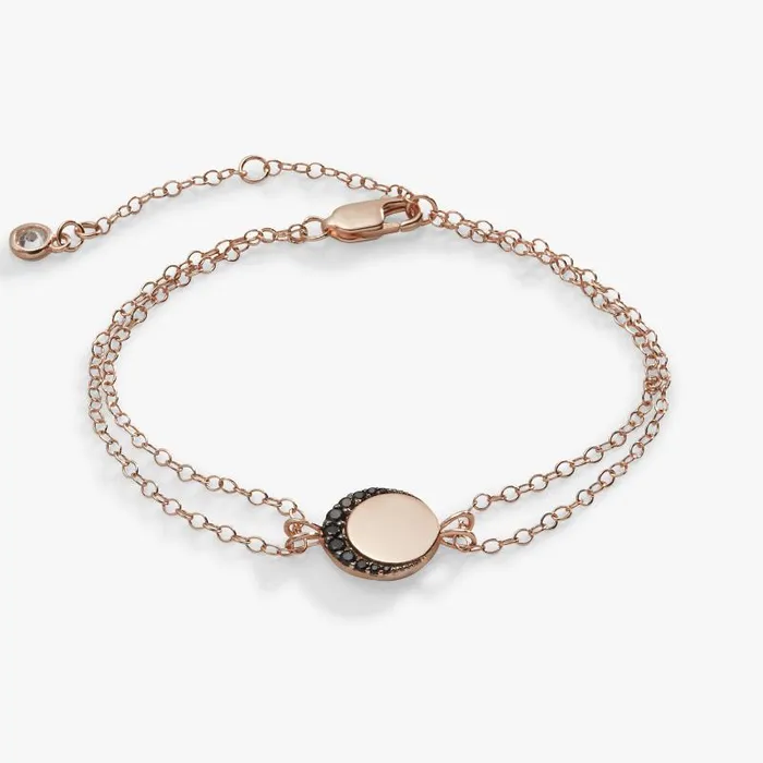 Fine Jewelry Women Alex And Ani Crescent Moon Chain Bracelet 14kt Gold Over Sterling Silver