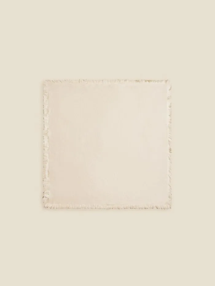 Fine Scarves WomenMen Holzweiler Fine Scarf Solid Fringed Beige