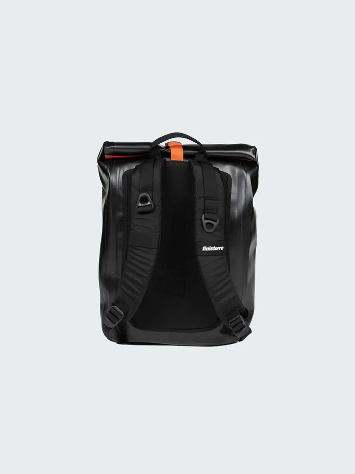 Finisterre Bags MenWomen Drift 20L Waterproof Roll Top Backpack Black