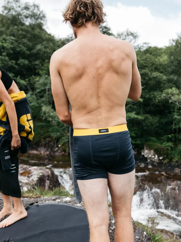 Finisterre Base Layers and Underwear Men Eddy 20 Merino Wool Boxers Navymanuka