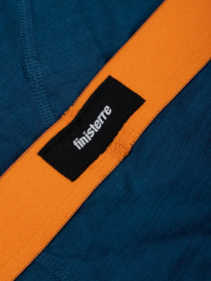 Finisterre Base Layers and Underwear Men Eddy Merino Wool Boxers Kingfisher Copper Finisterre Base Layers and Underwear Men Eddy Merino Wool Boxers Kingfisher Copper