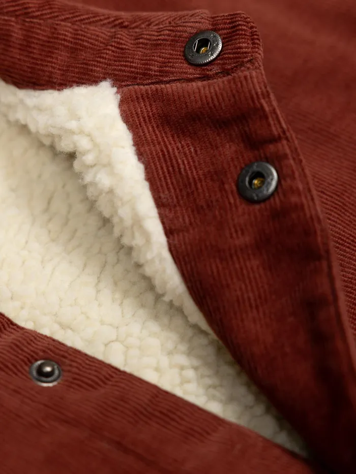 Finisterre Jackets and Coats Men Rigger Fleece Lined Jacket Dark Rosewood
