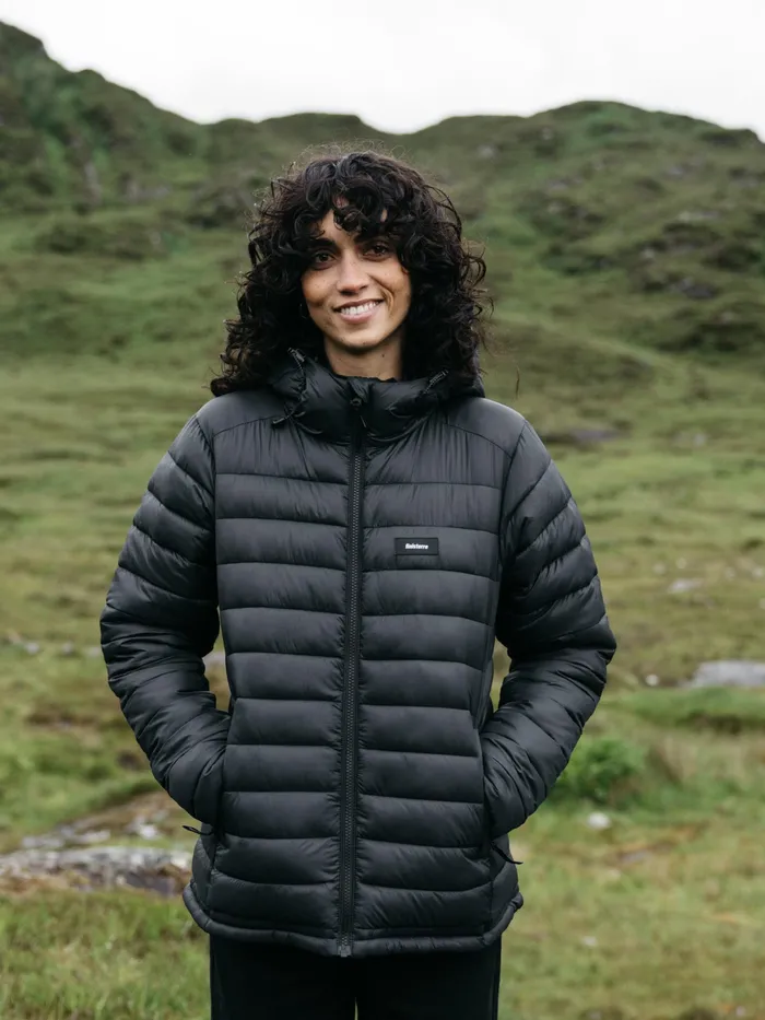 Finisterre Jackets and Coats Women Nimbus Hooded Jacket Black