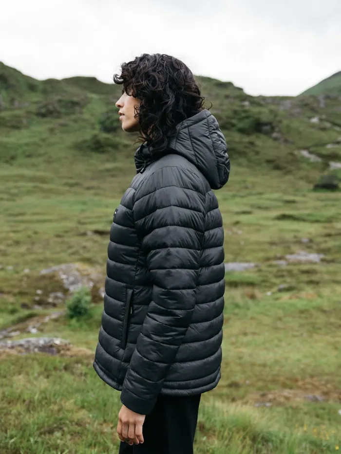 Finisterre Jackets and Coats Women Nimbus Hooded Jacket Black