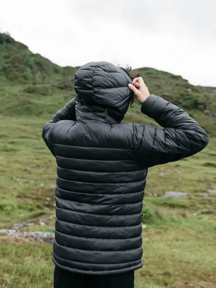 Finisterre Jackets and Coats Women Nimbus Hooded Jacket Black