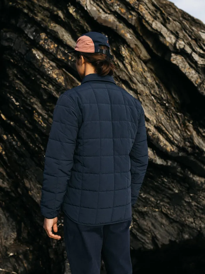Finisterre Shirts Men Lapwing Shirt Navy
