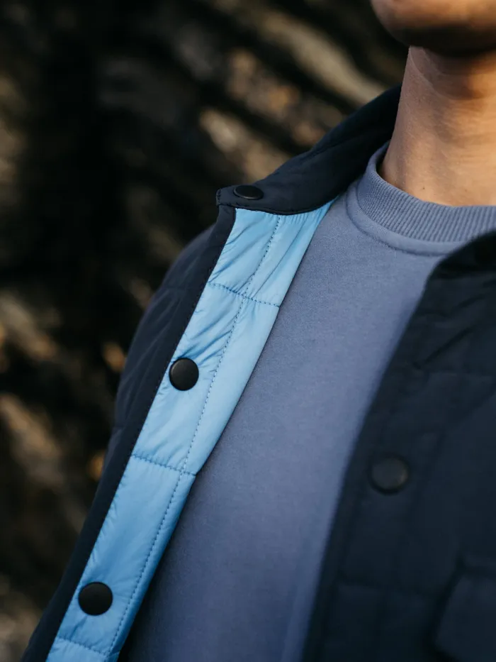 Finisterre Shirts Men Lapwing Shirt Navy