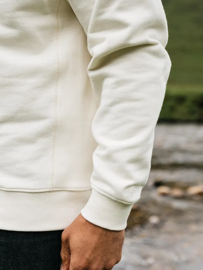 Finisterre Sweaters Men Serpentine Sweatshirt Ecru