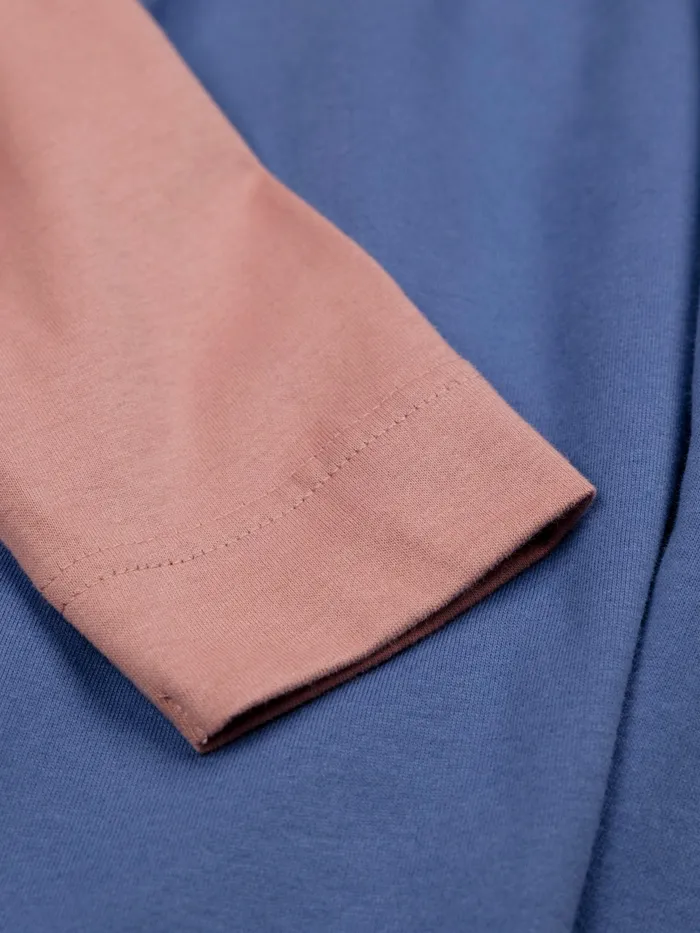 Finisterre Tops and TShirts Women Eldon Long Sleeve TShirt Coastal Fjordpink Salt