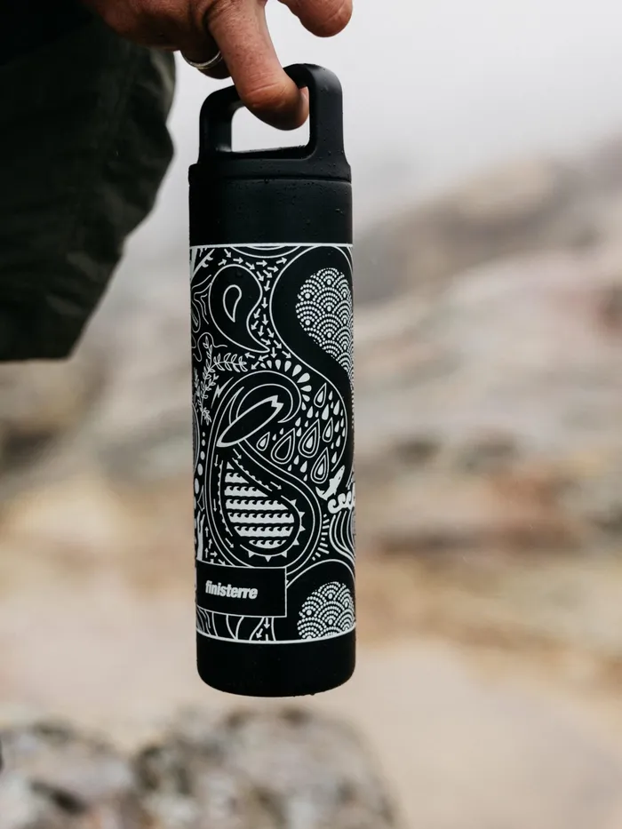 Finisterre Water Bottles MenWomen MiiR 20oz Wide Mouth Bottle Black Paisley