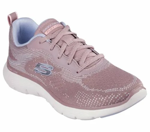 Flex Appeal 50 8211 Cruising Thru Mauve Blue Women SKECHERS Lace Up