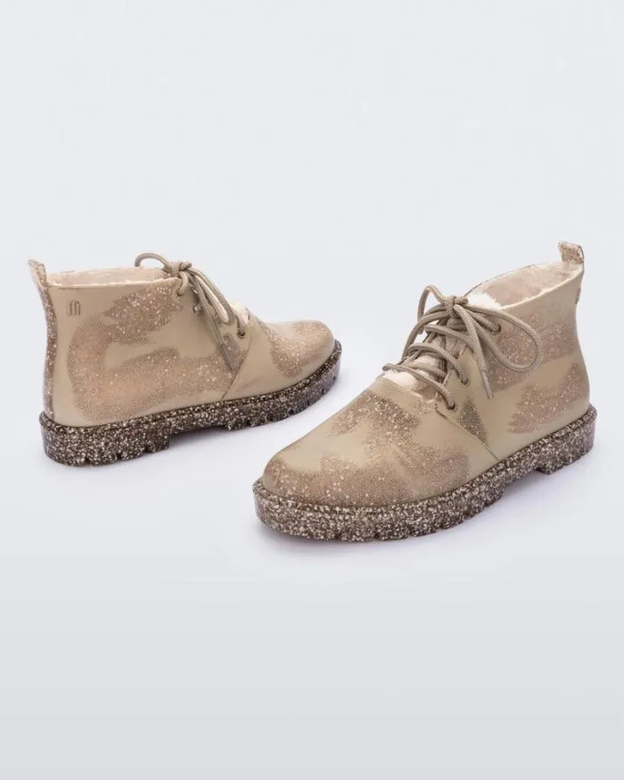 Fluffy Boot Beige Fleckedglitter Women Melissa Boots