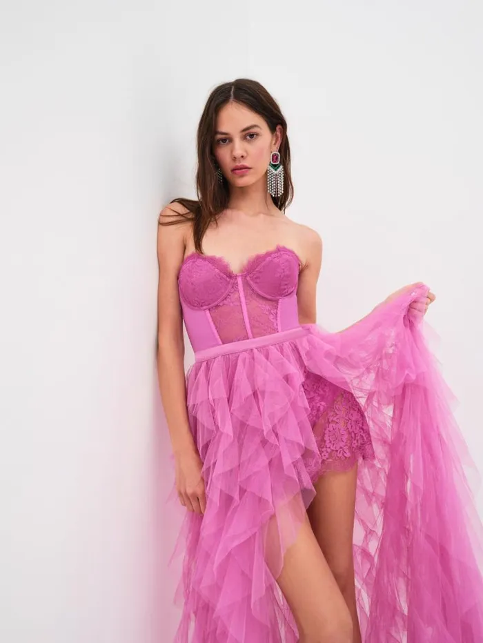 For Love and Lemons Dresses Bustier Gown Pink 8211 Women For Love and Lemons Dresses Bustier Gown Pink 8211 Women