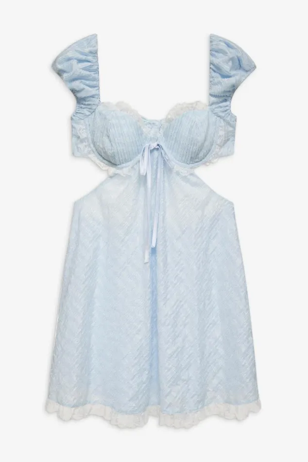 For Love and Lemons Dresses Catherine Mini Dress Blue 8211 Women For Love and Lemons Dresses Catherine Mini Dress Blue 8211 Women
