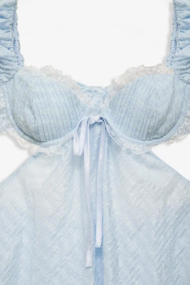 For Love and Lemons Dresses Catherine Mini Dress Blue 8211 Women For Love and Lemons Dresses Catherine Mini Dress Blue 8211 Women