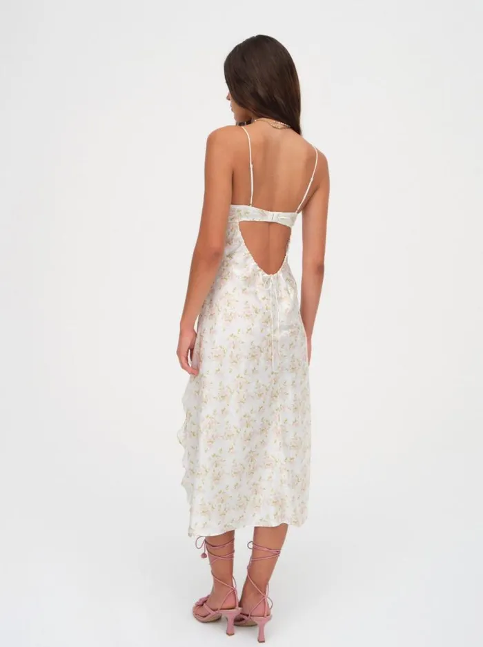For Love and Lemons Dresses Chania Midi Dress White 8211 Women
