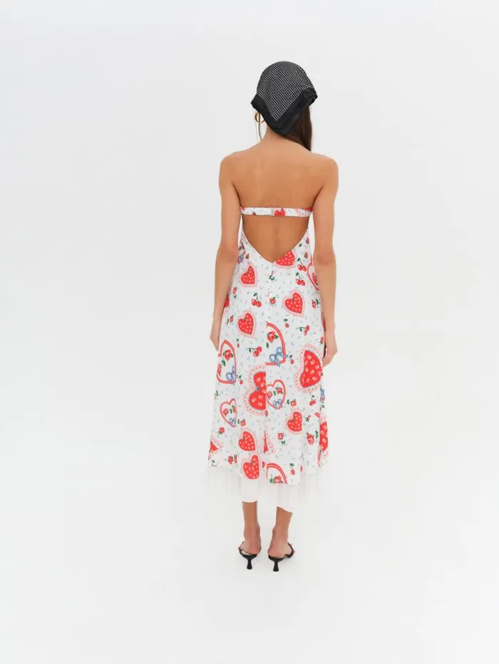 For Love and Lemons Dresses Daisy Mae Strapless Midi Dress White 8211 Women For Love and Lemons Dresses Daisy Mae Strapless Midi Dress White 8211 Women