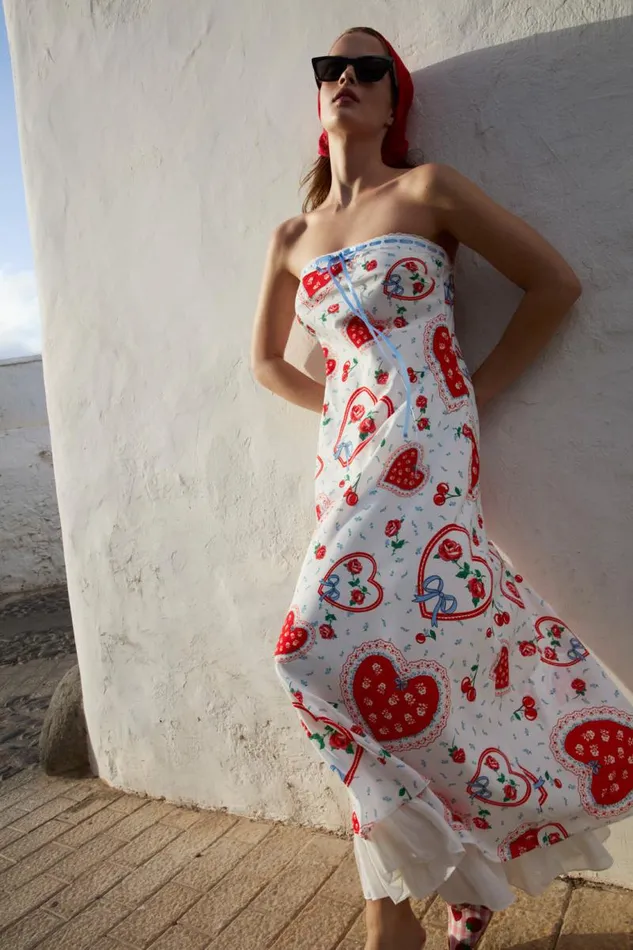 For Love and Lemons Dresses Daisy Mae Strapless Midi Dress White 8211 Women For Love and Lemons Dresses Daisy Mae Strapless Midi Dress White 8211 Women