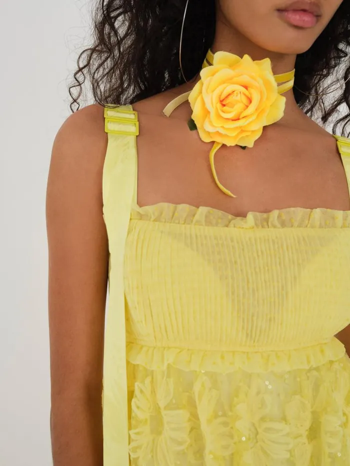 For Love and Lemons Dresses Emma Maxi Dress Yellow 8211 Women