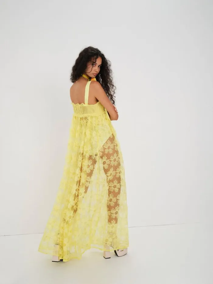 For Love and Lemons Dresses Emma Maxi Dress Yellow 8211 Women