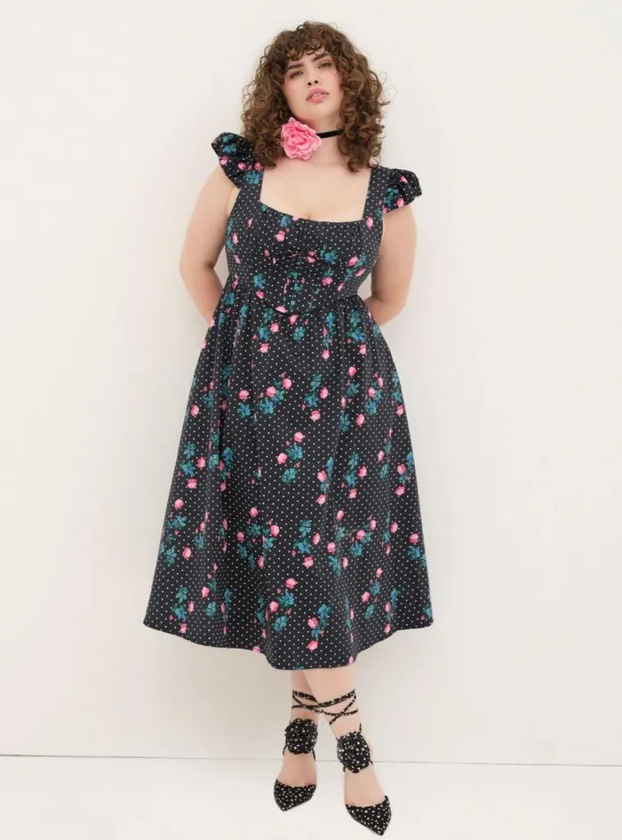 For Love and Lemons Dresses Florentina Midi Dress Black 8211 Women For Love and Lemons Dresses Florentina Midi Dress Black 8211 Women