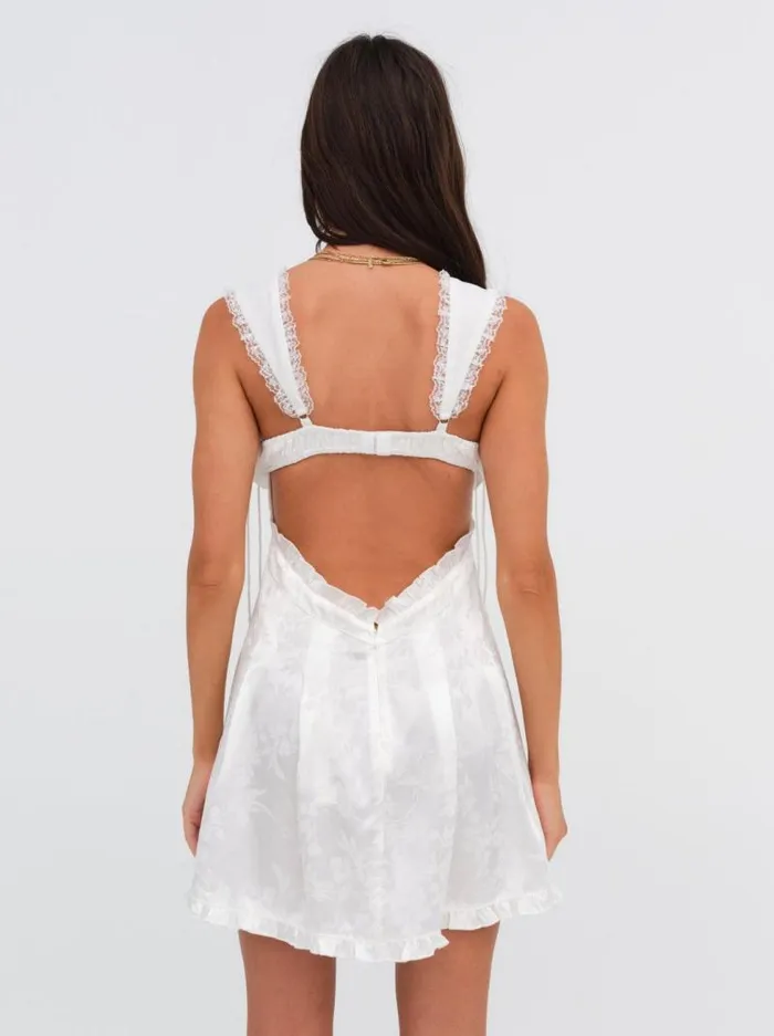For Love and Lemons Dresses Holland Mini Dress White 8211 Women