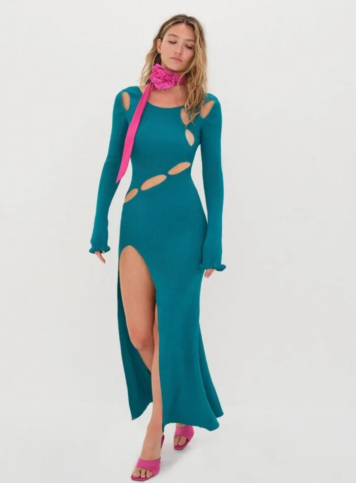 For Love and Lemons Dresses Lorelei Maxi Dress Blue 8211 Women