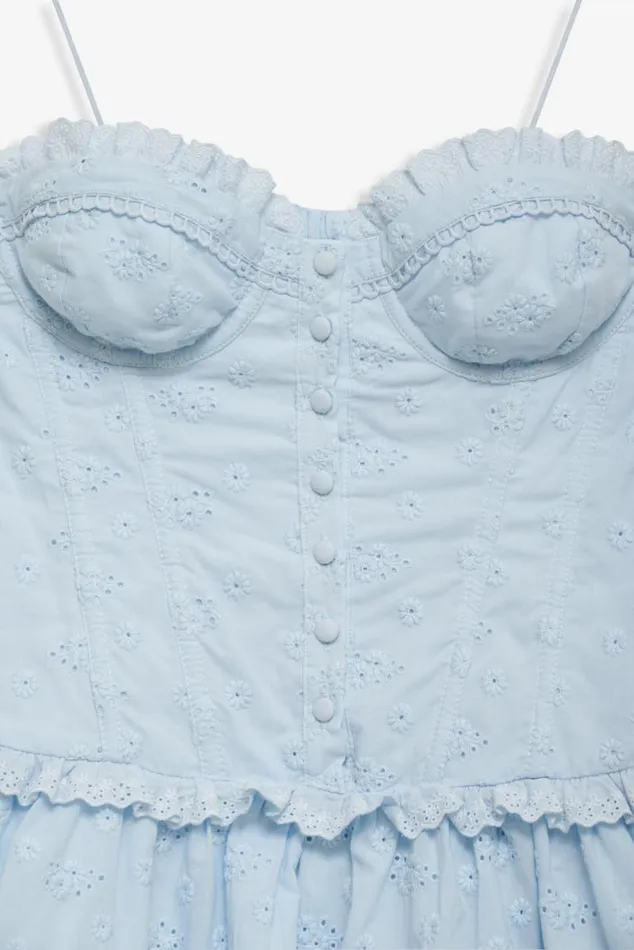 For Love and Lemons Dresses Marlowe Mini Dress Blue 8211 Women For Love and Lemons Dresses Marlowe Mini Dress Blue 8211 Women
